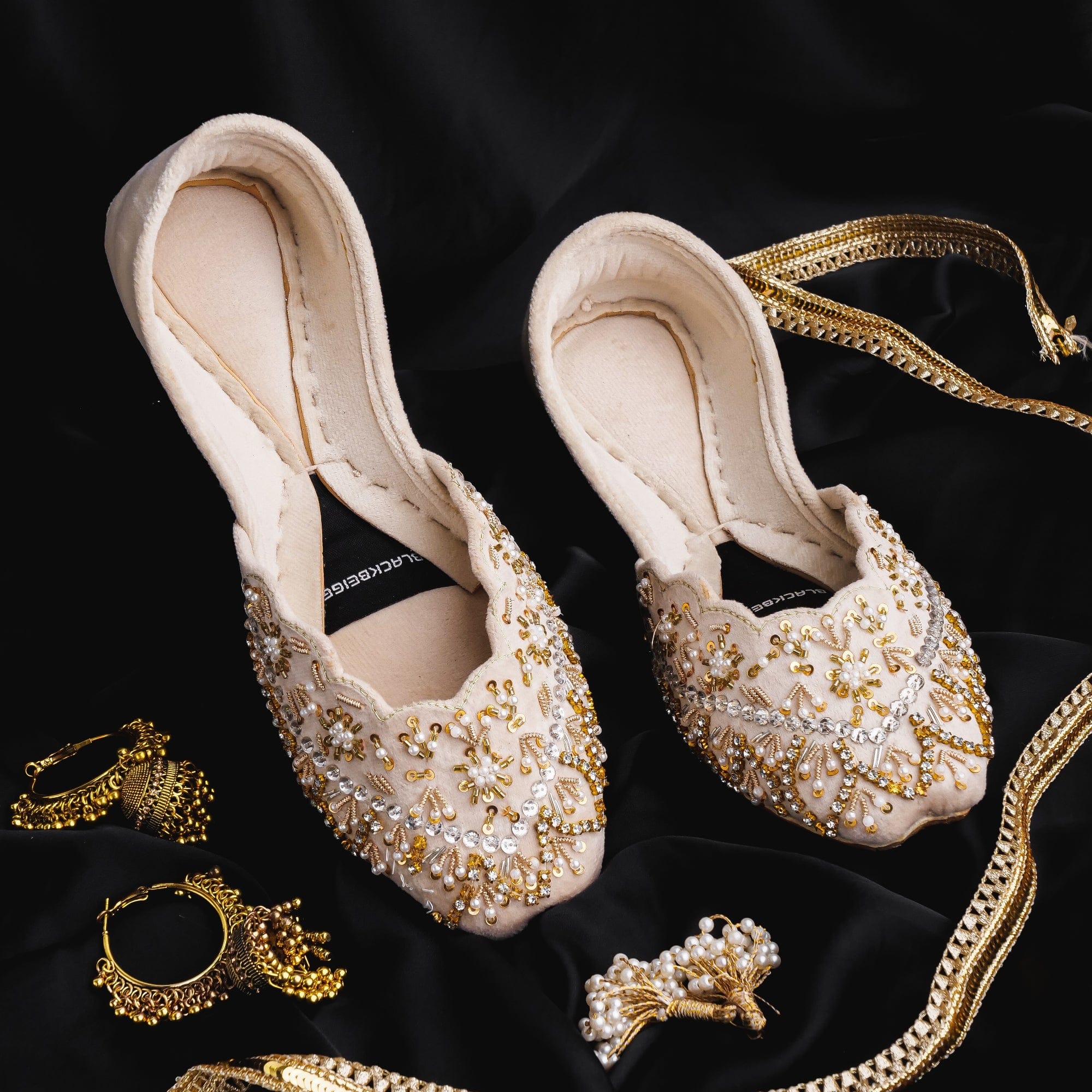 Glam Khussa (White)