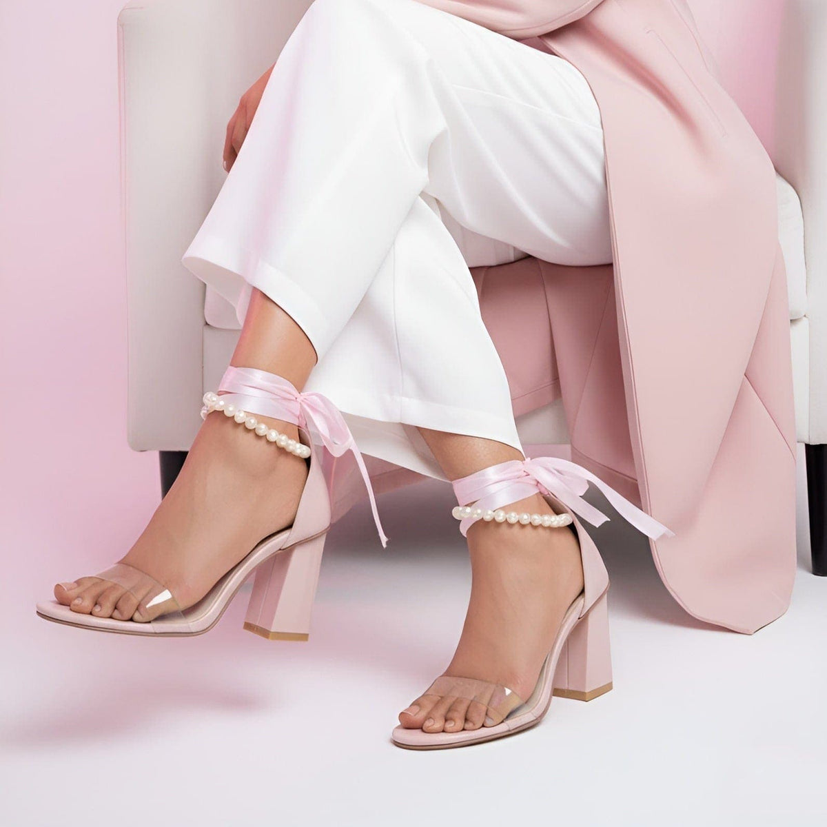 KNOT PEARL - PINK – BlackBeiger - Premium Footwear Brand