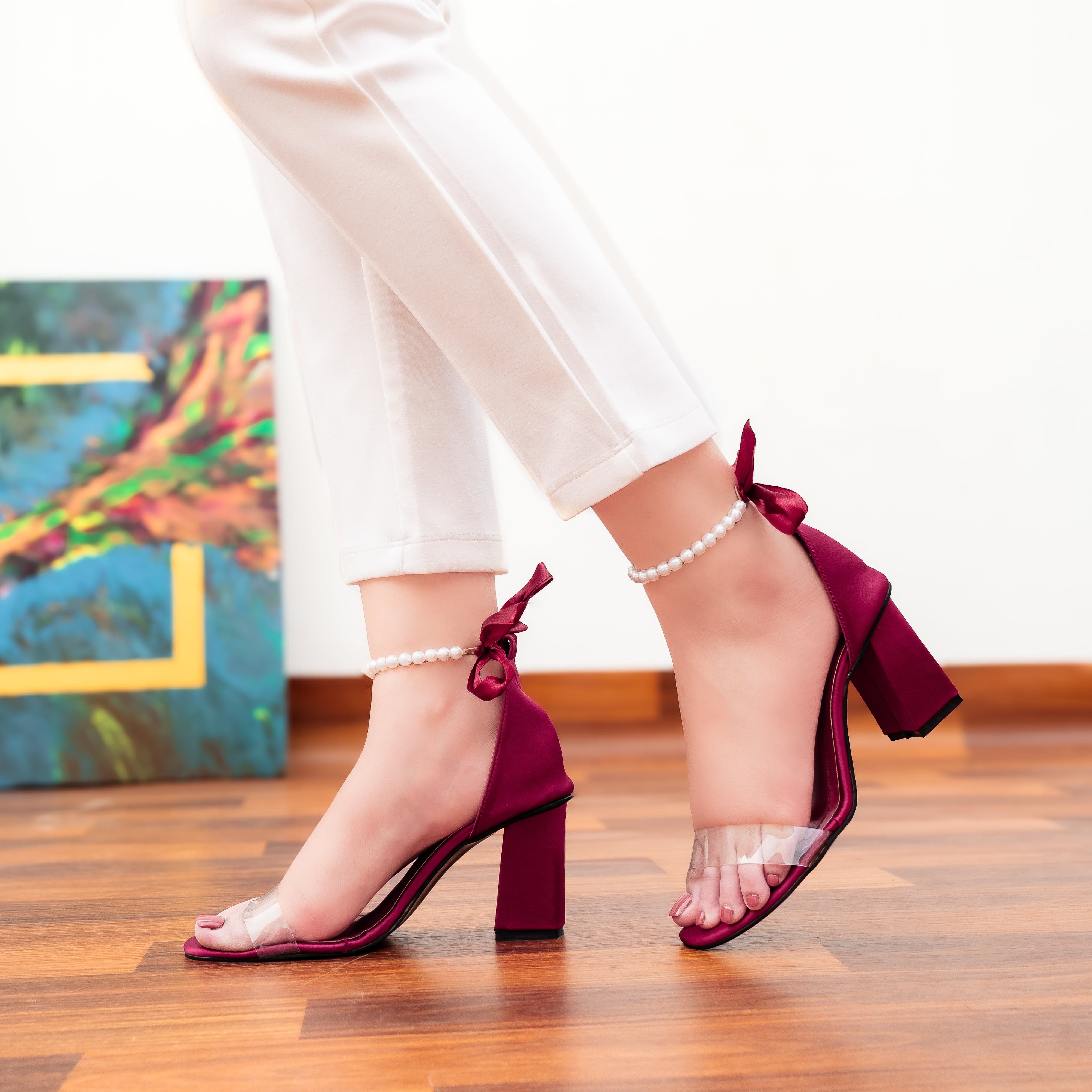 KNOT PEARL - MAROON